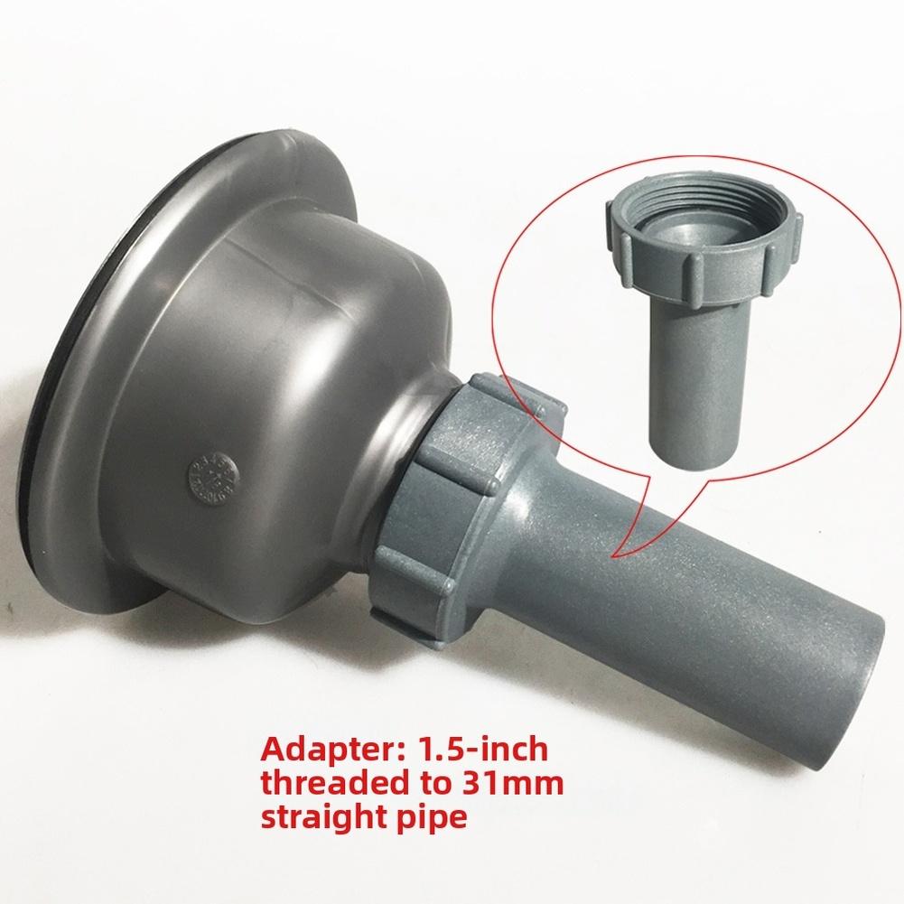1 Pcs 45mm Thread To 31mm Straight Pipe Adapter G1-1/2Inch Drain Pipe Fitting For Sink Home Accessories Drain Pipe Joint