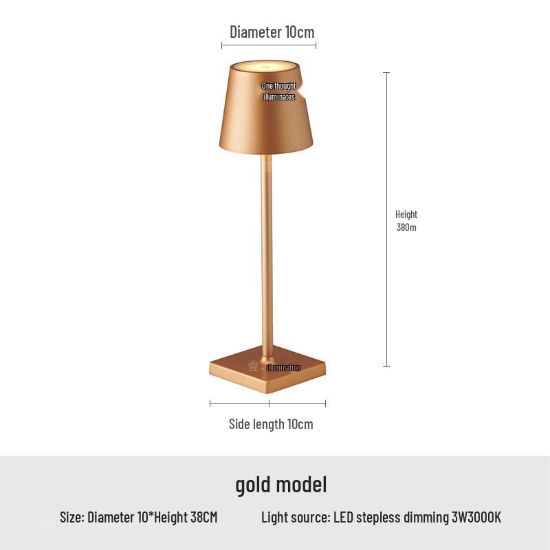 All-Aluminum USB Touch Bar Lamp: Modern Minimalist Night Light for Home or KTV