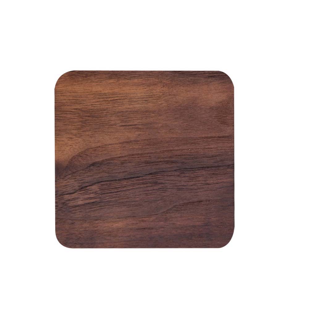 Durable Round Walnut Wood Coffee Home Decor Tea Placemats Cup Pad Dish Pad Bowl mat