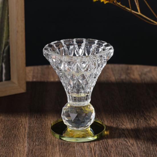 Арабская курильница для благовоний Стеклянный настольный держатель для благовоний с крышкой Полый конус для благовоний