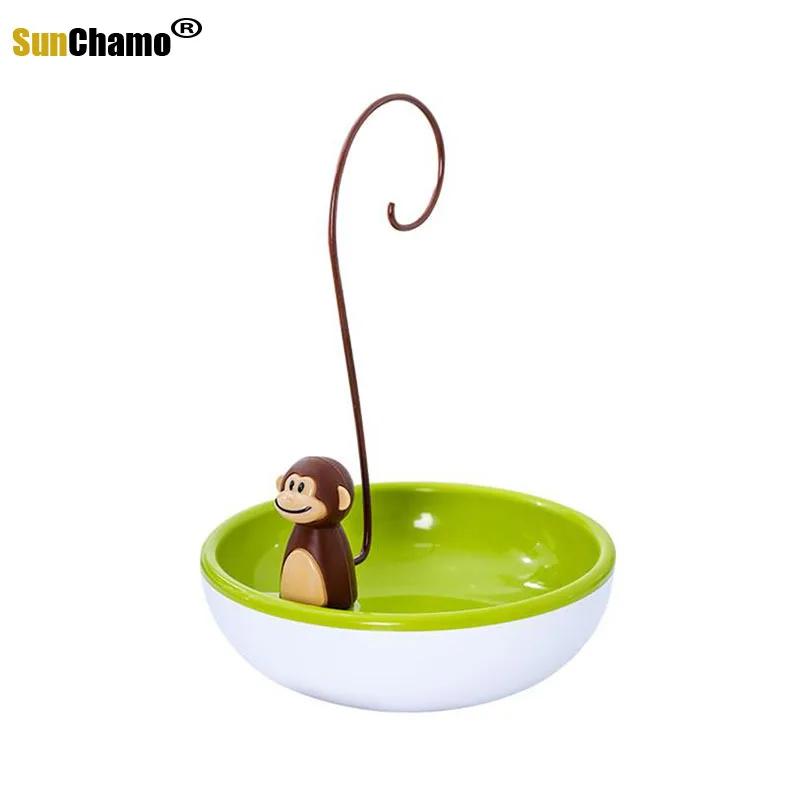 Креативная подставка для бананов в виде обезьяны, фруктовая чаша, контейнер для закусок с герметичной крышкой, органайзер для хранения на кухне
