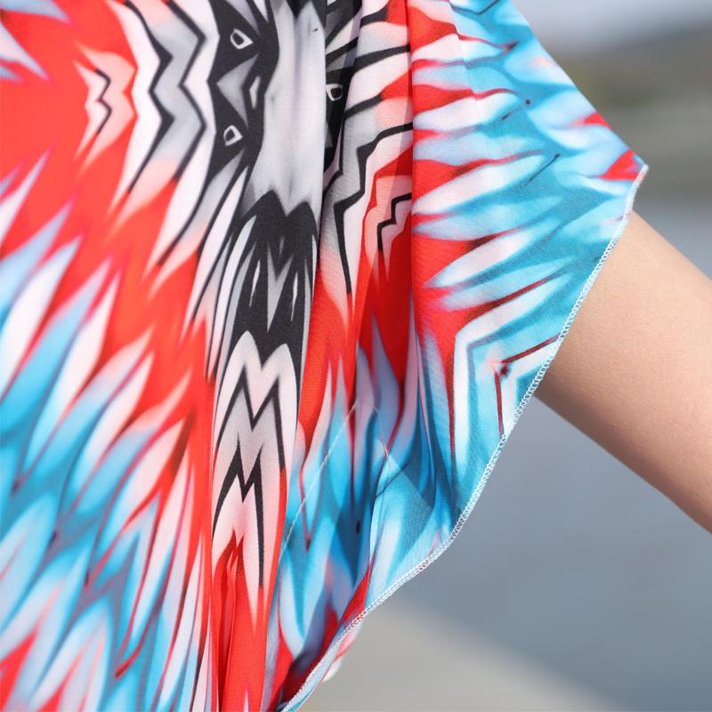 Элегантное летнее повседневное платье для женщин Винтажная одежда Короткий рукав Свободное длинное платье