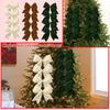 12pcs Christmas Bow Decorations, Fabric Christmas Tree Wreaths, Decorative Bow Decorations, Hanging Ornaments