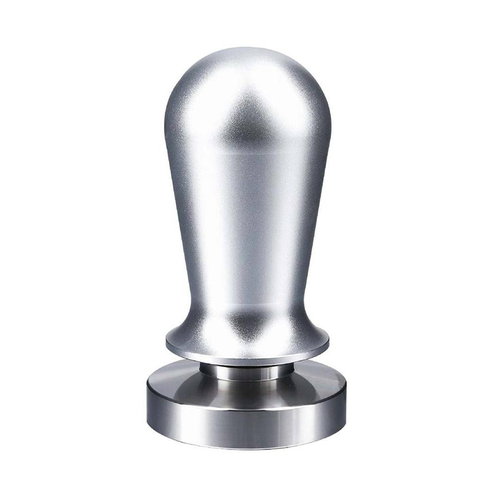 Упругий молоток для утрамбовки кофе эспрессо для кофемашины эспрессо с подпружиненной плоской основой из нержавеющей стали, дистрибьютор кофе