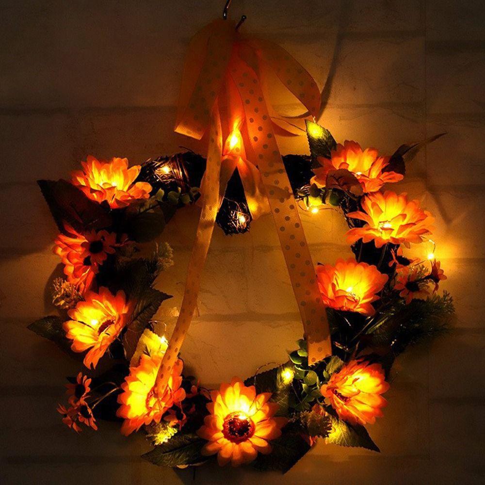 Hairband Glowing LED Wreath Light Up Headband Christmas Party Decoration Halloween Crown Flower