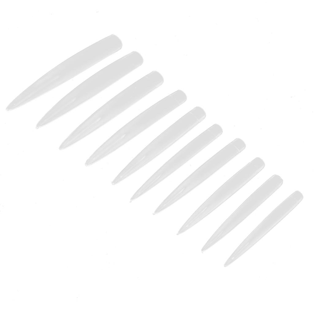 10 шт. профессиональные длинные заостренные кончики ногтей для домашнего салона, набор накладных ногтей, маникюрный инструмент