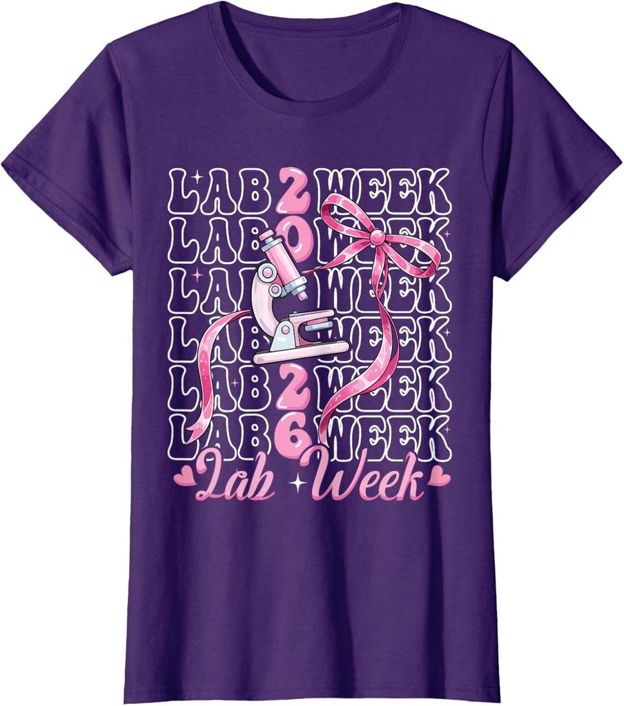 Happy lab Week 2026 Phlebotomist Laboratory Week Ladies' Crewneck T-Shirt