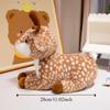 Fluffy Christmas Deer Toy Interactive Stuffed Animal Dolls Toys  Birthday Gifts