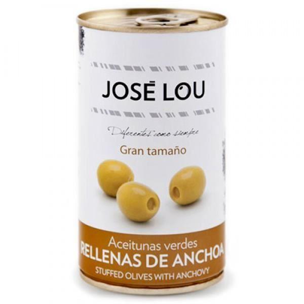 Olives Vertes Facies à l'Anchois - José Lou