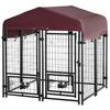 PawHut - Chenil Extérieur pour Chiens - Acier - 120x120x138cm - Multicolore