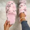 Indoor Anti Slip Fuzzy Slippers, Cotton Slippers for Women In Autumn and Winter, Warm Home, Anti Slip Thick Soles for Indoor Cou