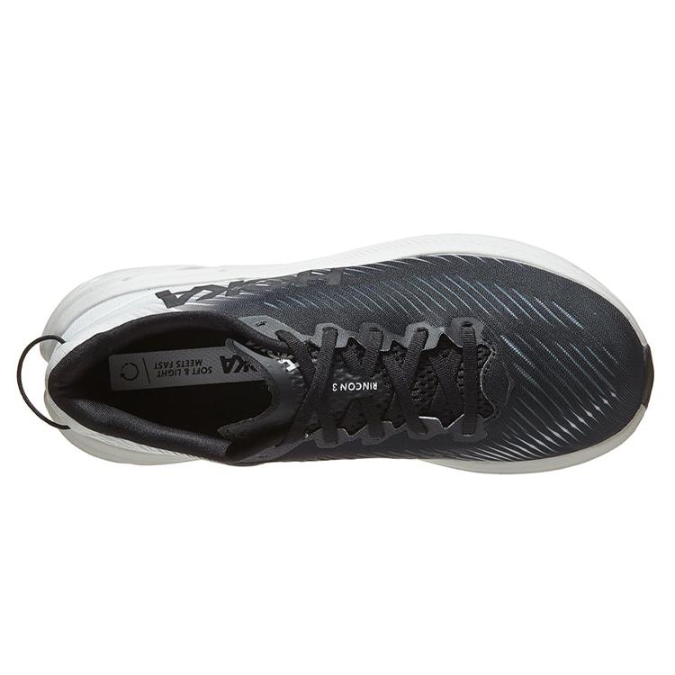 HOKA One One Rincon 3 Wide 'Черно-белый' Женский 1121371-BWHT