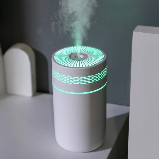 Air Humidifier with Light 2 Modes Adjustable Quiet Operation USB-Powered Cool Mist Humidifier