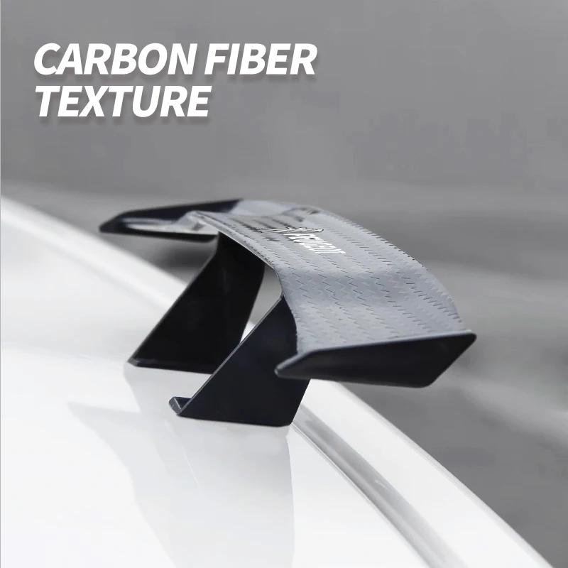 New Car Rear Mini Spoiler Wing Canard Tail Winglet ABS Carbon For Peugeot 206 207 208 306 307 308 508 106 107 108 2008 3008 5008