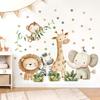 Cartoon Jungle Animal Wall Stickers Home Decoration Removable Decals for Kids Room Nursery Decor Wall Art