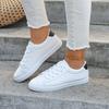 Fashion New Small White Shoes Women Spring and Autumn Round Head  Size 36-42 Flat Casual Lace-up Sports Shoes