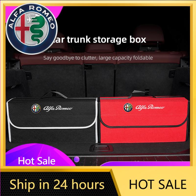 Автомобильные наклейки Для Alfa Romeo Вместительный автомобильный ящик для хранения Организующая сумка Чехол для инструментов в багажник Автоаксессуары Для Alfa Romeo 4C 159