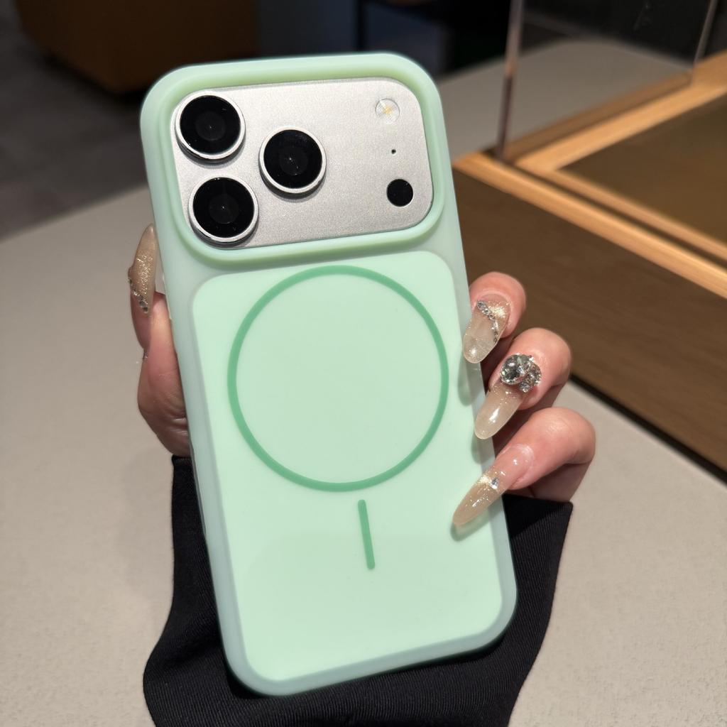 Применимо к чехлу для мобильного телефона iPhone17Pro мороженое желе тонкое магнитное всасывание Apple 16 полностью закрытая кнопка камеры мягкий чехол