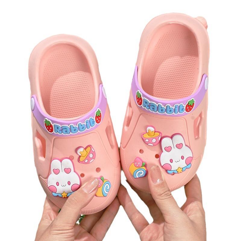 Детские крутые тапочки для девочек летние детские пляжные туфли детские нескользящие eva крутые тапочки для дома для мальчиков с отверстиями