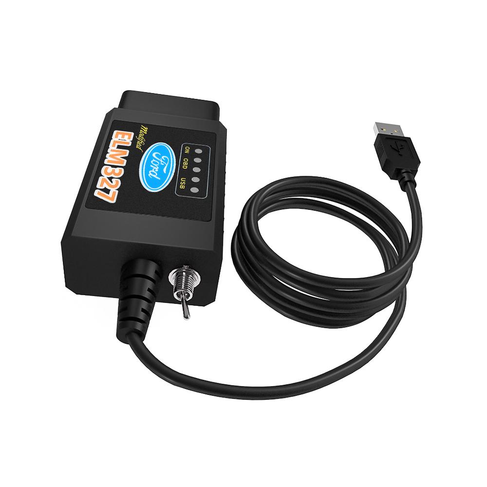 Для Ford FORscan USB OBD2 ELM327 V1.5 с переключателем чип FTDI PIC18F25K80 Forscan FoCCCus HS CAN и MS CAN Инструмент для диагностики автомобиля