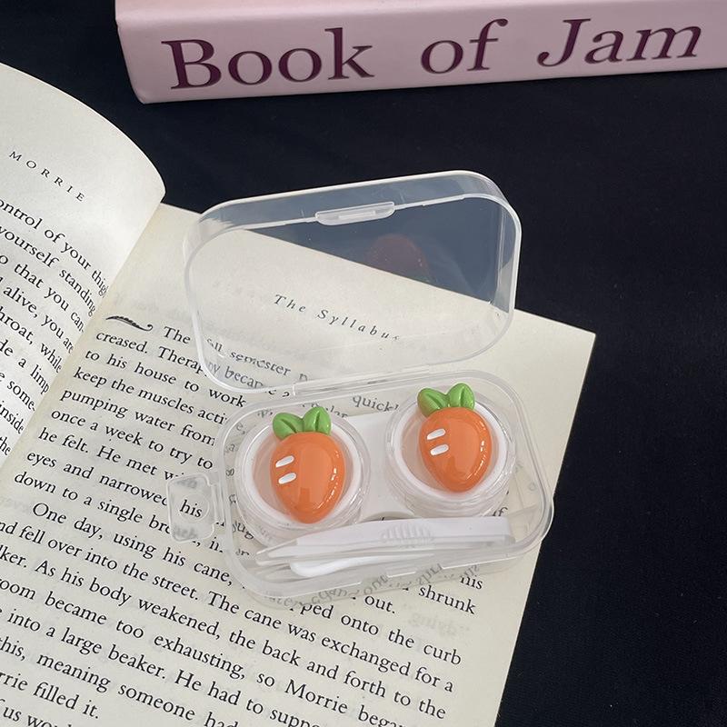 Чехол для контактных линз Новый чехол для контактных линз с пинцетом, набор присосок, портативный контейнер, коробка для контактных линз для женщин и мужчин