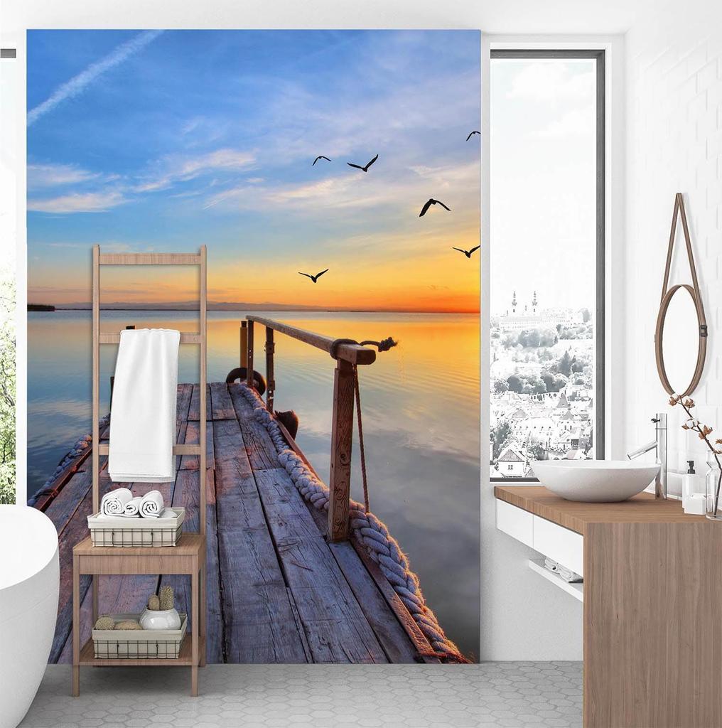 Wallpaper Sunrise Over the Lake