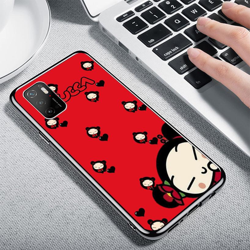 Cute Cartoon Pucca Garu Phone Case For Xiaomi Poco X7 X6 X5 Pro F7 Ultra Redmi 15C 15 13C 13 12C 12 10 10A 10C 9 9A 9C 9T Cover