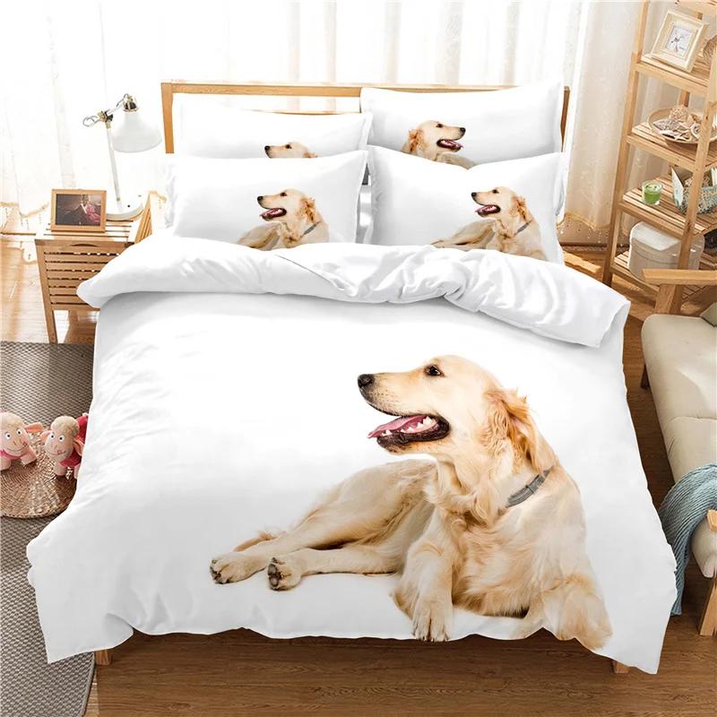 Pet Dog Duvet Cover Sets Bedclothes Bedding Set Cute Pug Single Kids Bed Sets For Girl Boy Dropshipping Home Textile Bed Linens