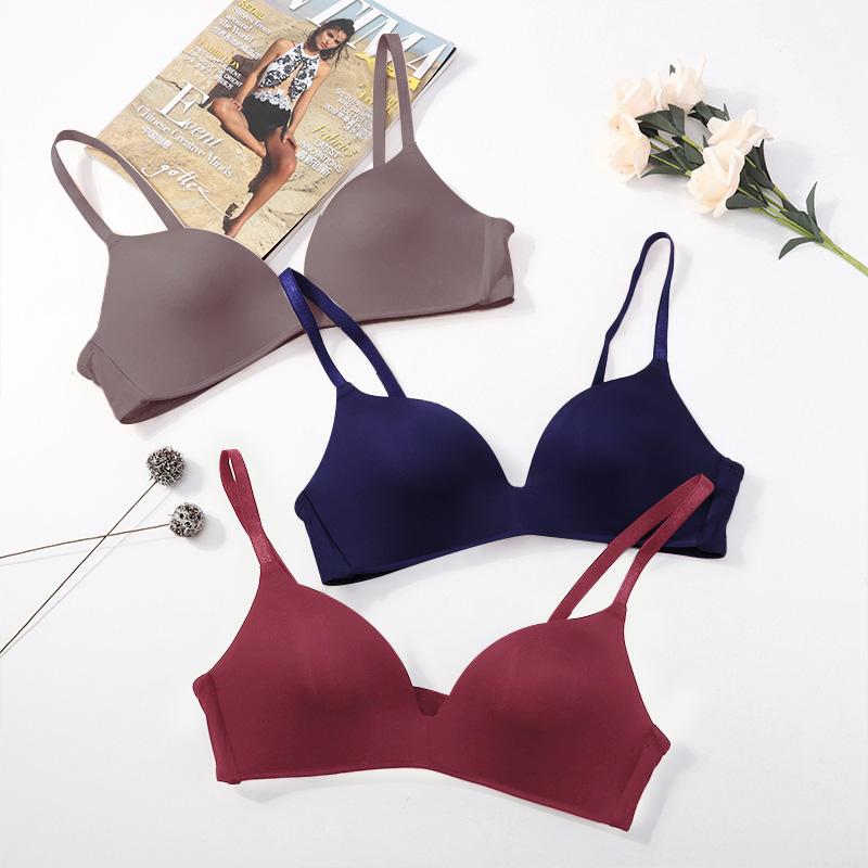 1/3 шт. Сексуальный бюстгальтер для женщин без косточек с эффектом пуш-ап, бюстгальтер, женское нижнее белье, гладкая ткань, бесшовный дизайн, нижнее белье