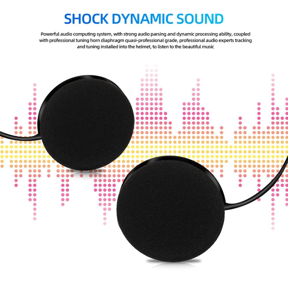 BT11 Plus Мотоциклетный шлем Гарнитура Bluetooth5.3 Беспроводной динамик для езды Стереонаушники Поддержка автоматического ответа Громкая связь Вызов