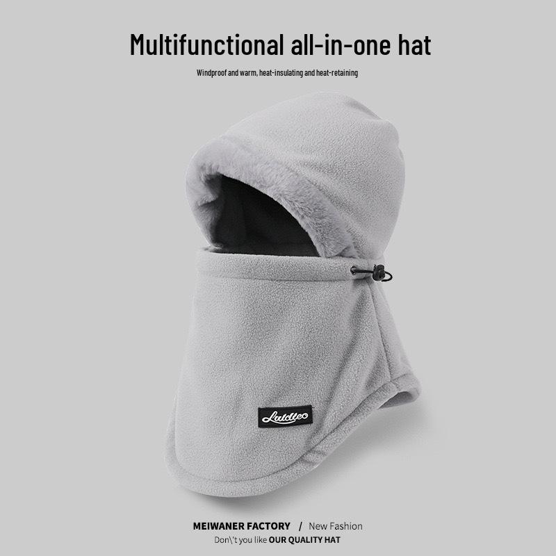 Женская зимняя ветрозащитная велосипедная шапка с теплой защитой лица и ушей