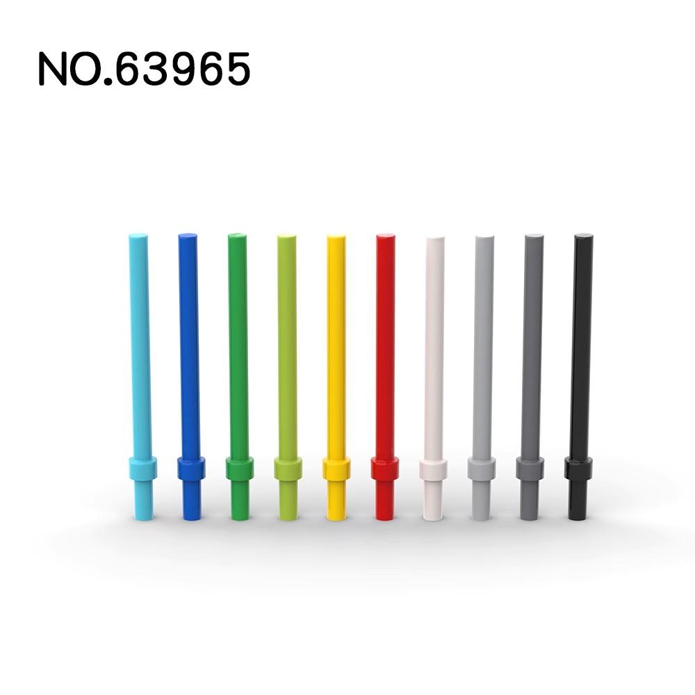 50 шт. Детали MOC 63965 18274 Палочка 6L с стопорным кольцом Совместимые кубики Сборка своими руками частицы блоков ребенок Развлечение для всех возрастов