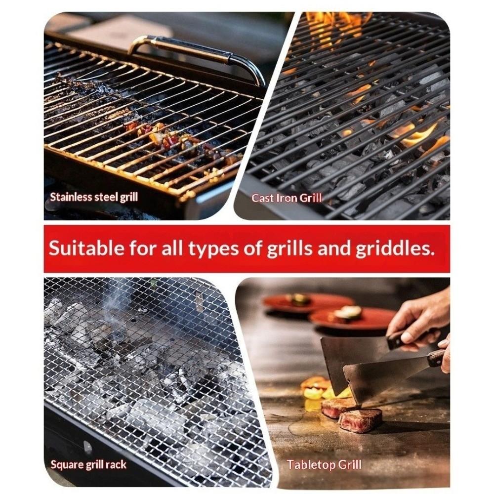 with LED Light Cordless BBQ Grill Brush Rechargeable BBQ Rotating Brush Barbecue