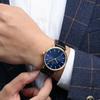 Gifts Fashion Business Simple Quartz Wrist Watch Men Watch 6.5mm Ultra Thin Genuine Leather Strap