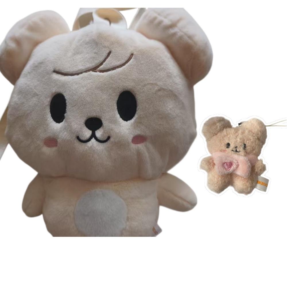 Backpack With Doll Plush Toy STRAY KIDS Peripherals Stuffed Animal Wolf Bear Foxes Duck Fan Birthday Gift