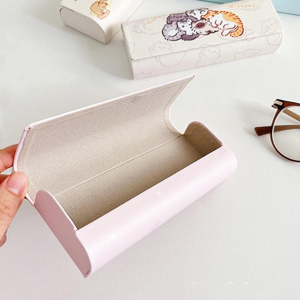 Hard Shell Glass Box PU Leather Eyewear Case Portable Sunglasses Storage Box Men