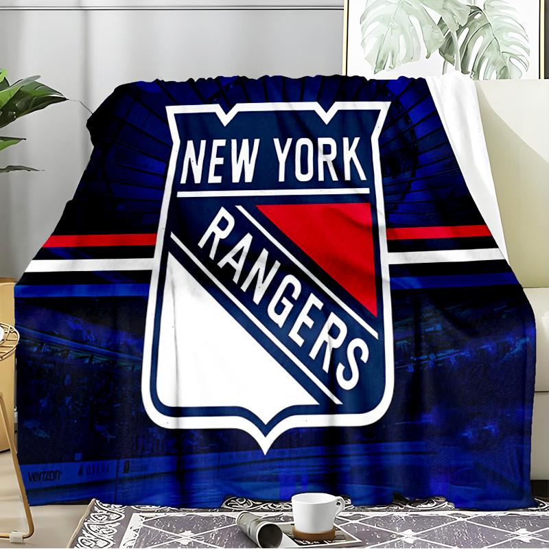 York Rangers Blanket Flannel Throw for Sofa, Travel, Camping, Livingroom, Office, Chair and Bed Soft and Warm Holiday Birthday gifts