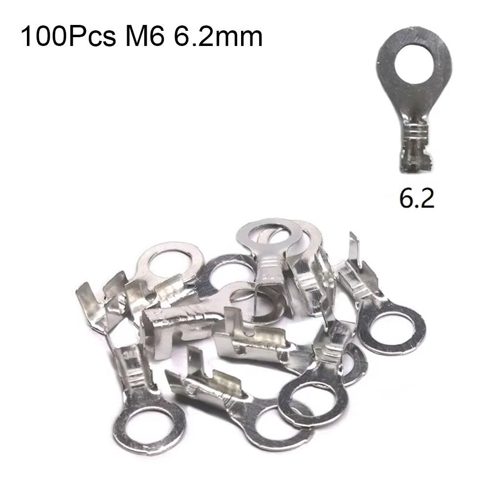 100 шт. Луженые кольцевые наконечники M3/M4/M5/M6/M8 Проводной соединитель Новый клеммный блок DJ431