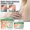 1Pcs Body Odor Removal Cream Herbs Menthol Armpit Underarm Smell Remover Refreshing Deodorant Ointment Summer Care