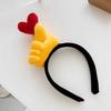 Косплей Повязка на голову Мультяшный Дизайн Сердца Поза Большого Пальца Девушка Ободок для волос Легкая Универсальная Повязка для волос Аксессуар для волос
