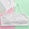 Спортивный тренировочный бюстгальтер для девочек из хлопка, детское нижнее белье, укороченный топ