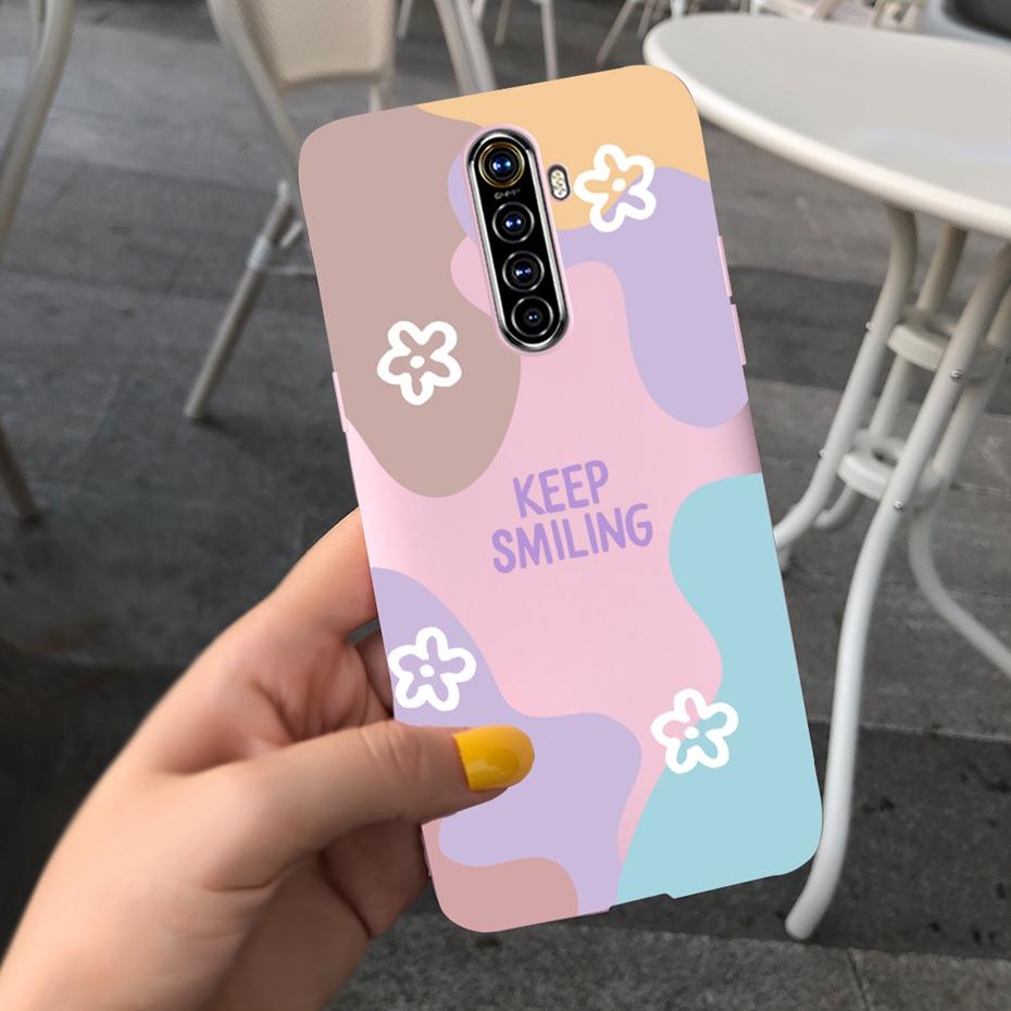 Чехол для телефона Realme X2 Pro Чехол Realme XT X2 Милый рисунок Конфетный цвет Силиконовая задняя крышка Для RealmeX2 X 2 Pro XT Мягкий ТПУ Чехол