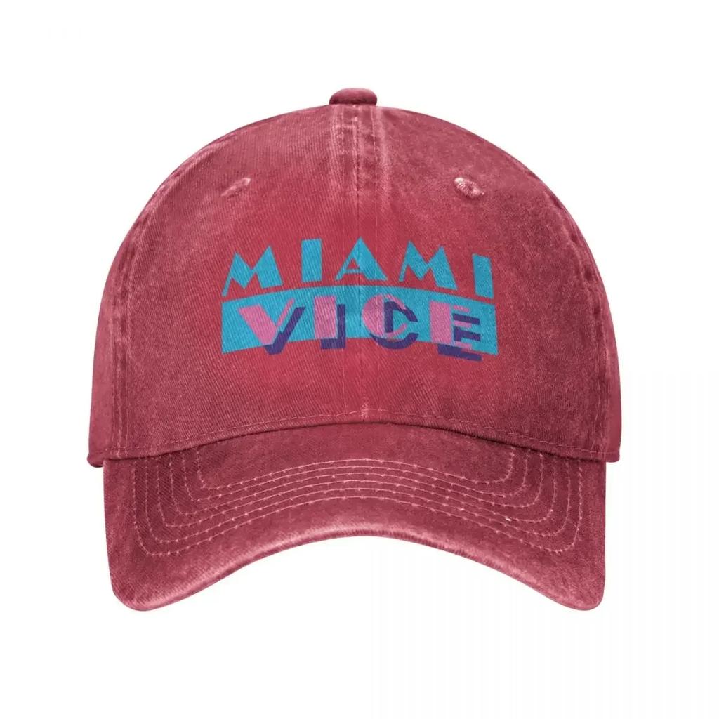 Кепка бейсболка унисекс в стиле Miami Vice Vaporwave Harajuku, потертая джинсовая кепка, шляпа, винтажная, для улицы, летняя, регулируемая, солнцезащитная
