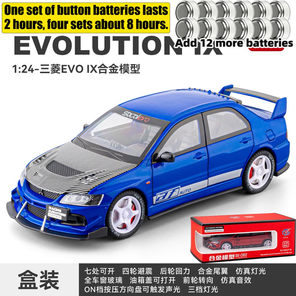Jdm 1:24 Митсубиси Лансер Эволюшн IX Evo 9 Ct9A WRC Ралли Уличный Автомобиль Сплав Литье под Давлением Модель Автомобиля Миниатюрный Праздничный Подарок Подарки
