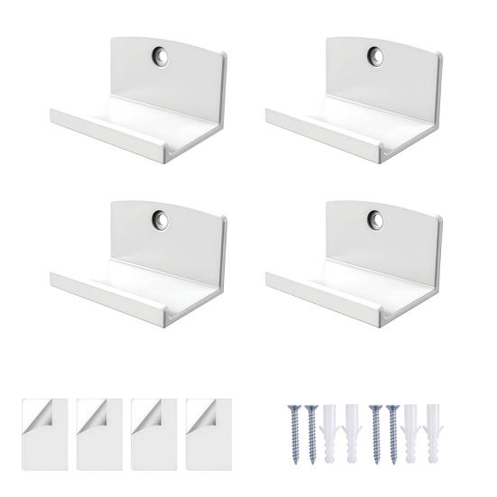 Wall Mounted Album Holder Adhesive Vinyl Record Mounts, Easy Installation Acrylic Floating Display for Dorm Shelves, Strong Hold Displaying