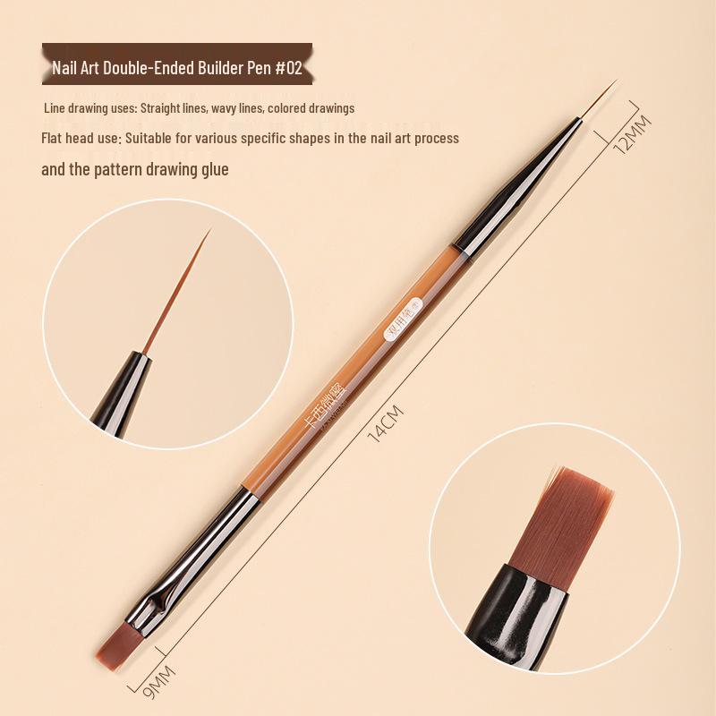 Kaxiewei Mi Mei Dual-Ended Nail Art Pen - French Manicure & Painting Tool