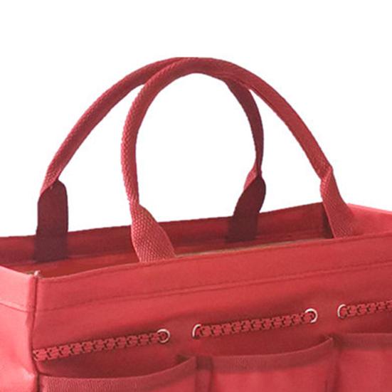 Сумка для хранения садового инвентаря с эргономичной ручкой, большой вместимостью, множеством карманов, водонепроницаемый, универсальный органайзер для хранения