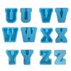 3D Силиконовые формы с буквами от A до Z, Форма для эпоксидной смолы, Поделки своими руками, Форма для полимерной глины, Форма для гипса, Инструменты для изготовления свечей и мыла ручной работы