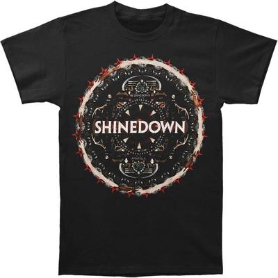 Мужская футболка Shinedown с диском Черная