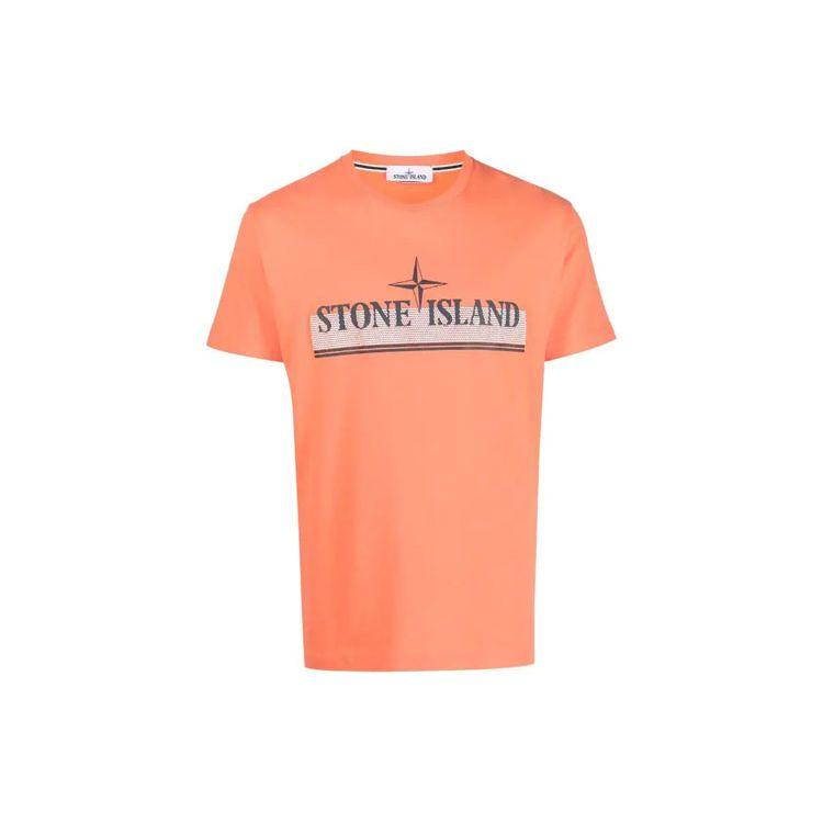 Stone Island Short-Sleeve T-Shirt Orange Men Tops 76152NS92-V0032